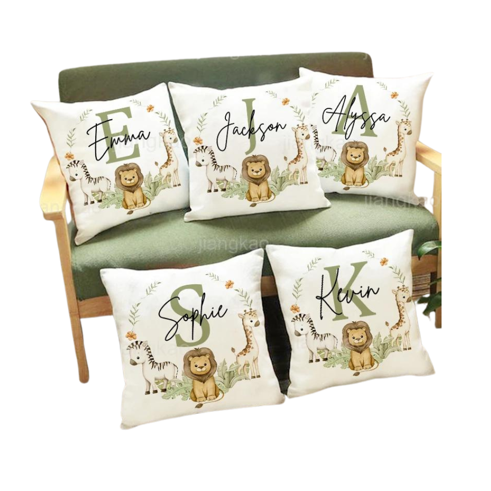 Coussin Jungle Personnalisable- Déco Exotique