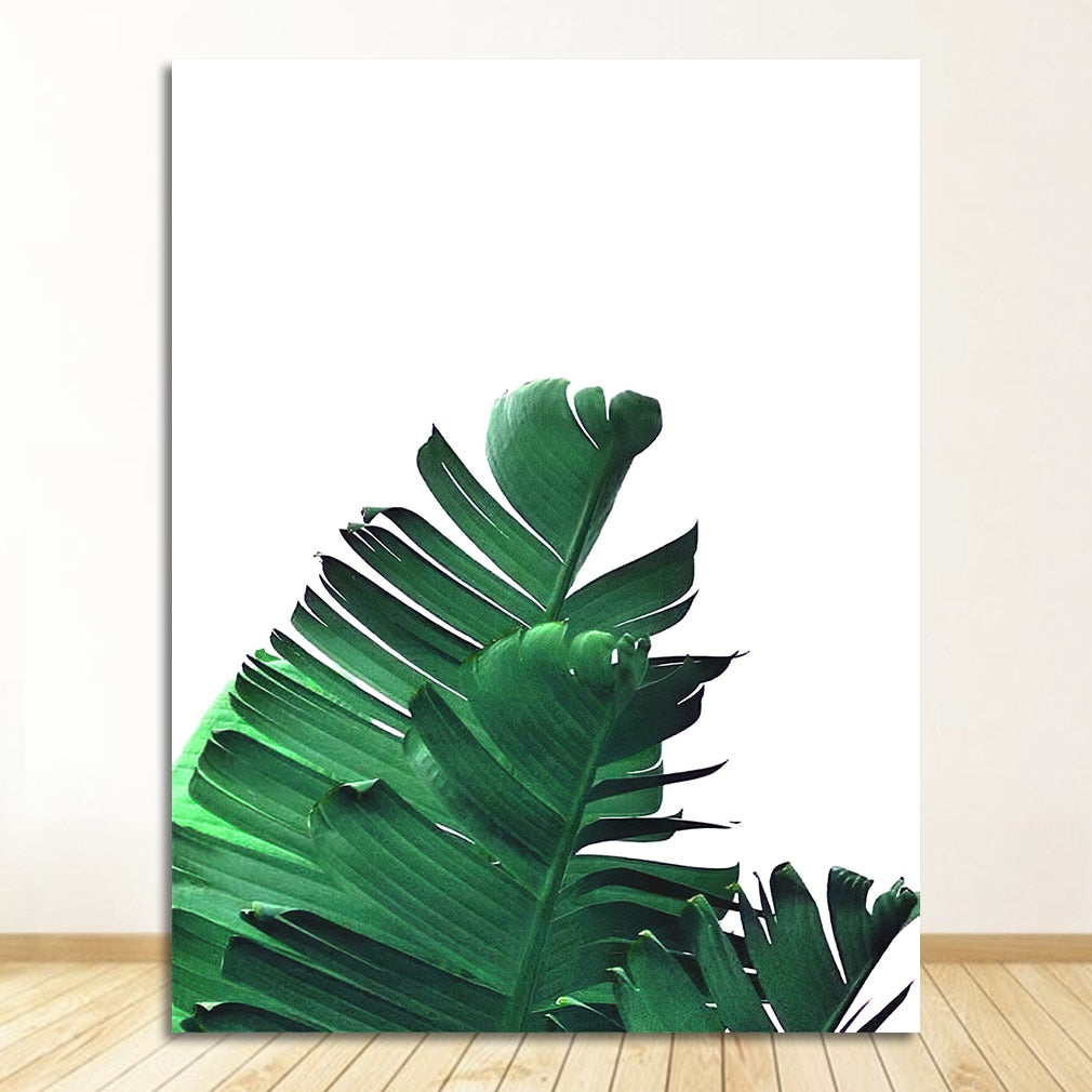 Affiche Feuille Verte Déco-exotique.fr