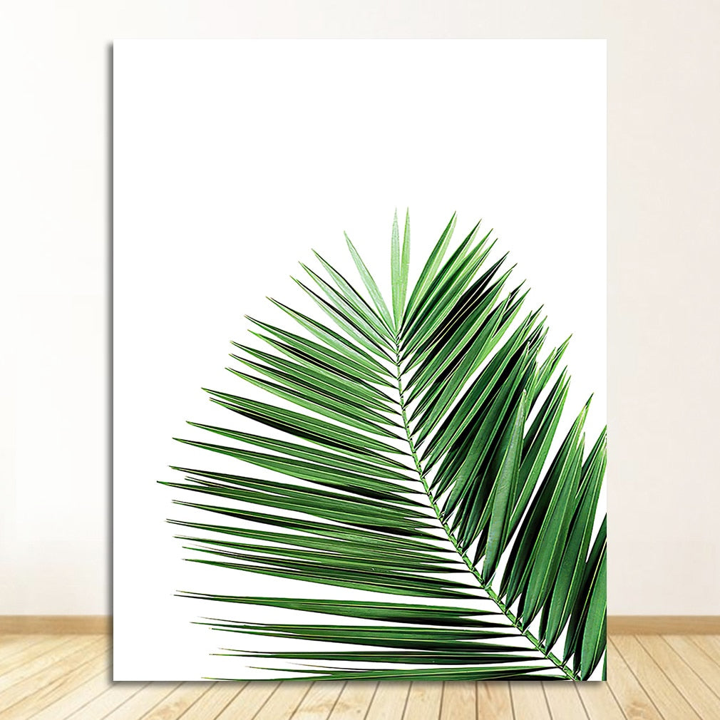 Affiche Feuille Verte Déco-exotique.fr