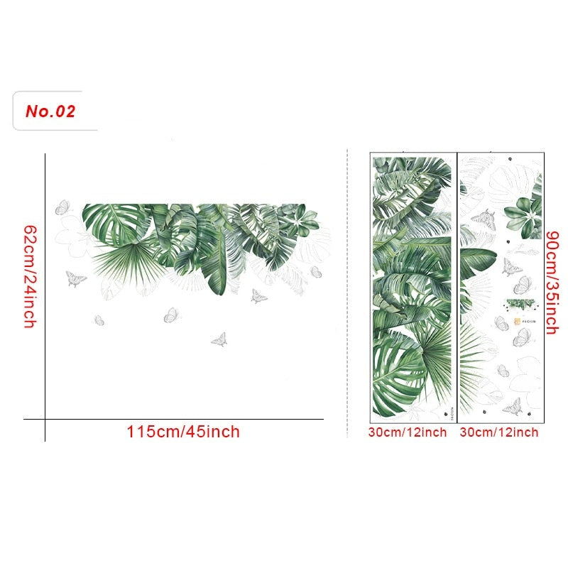 Stickers Trompe l'oeil Fenêtre sur jardin Déco-exotique.fr