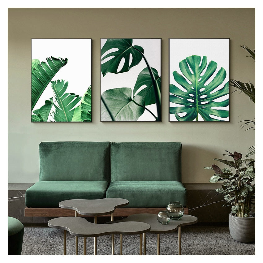 Affiche Feuille Verte Déco-exotique.fr
