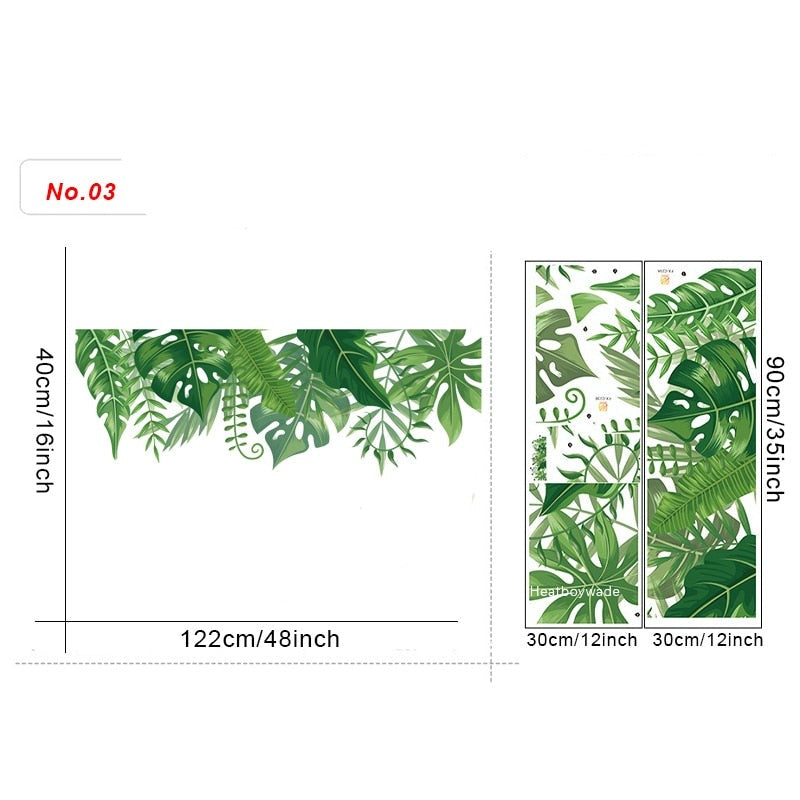Stickers Trompe l'oeil Fenêtre sur jardin Déco-exotique.fr