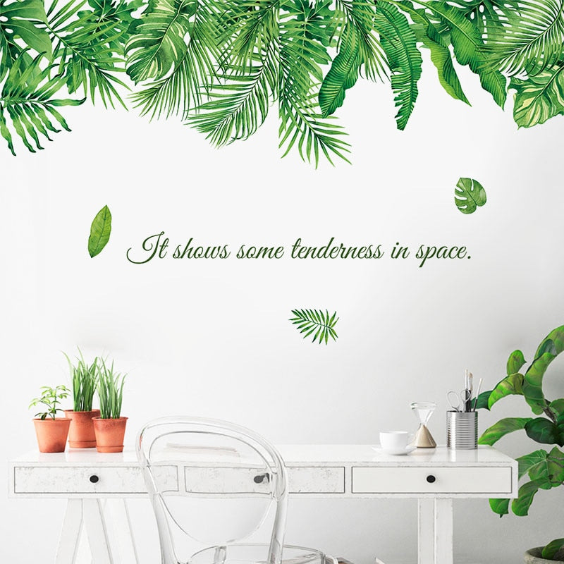 Stickers Trompe l'oeil Fenêtre sur jardin Déco-exotique.fr
