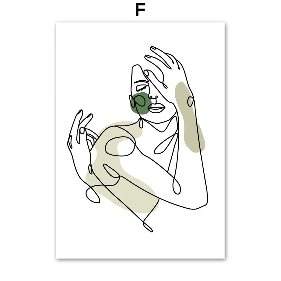 Affiche Minimaliste Femme Déco-exotique.fr