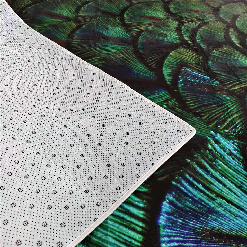Tapis Paon Déco-exotique.fr