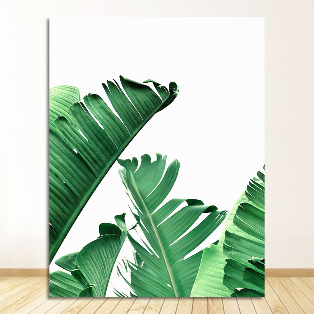 Affiche Feuille Verte Déco-exotique.fr