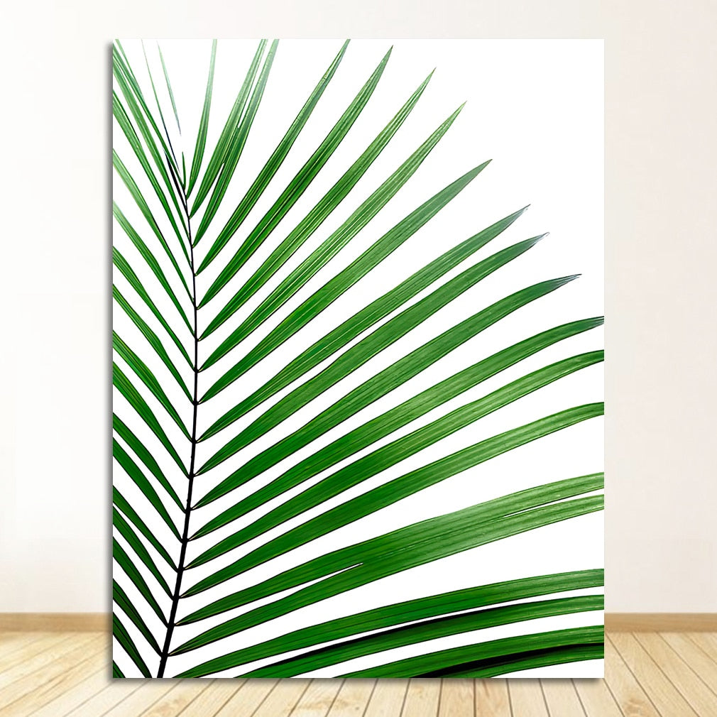 Affiche Feuille Verte Déco-exotique.fr