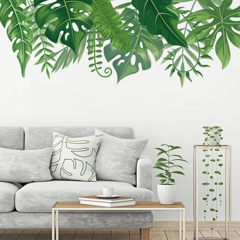 Stickers Trompe l'oeil Fenêtre sur jardin Déco-exotique.fr