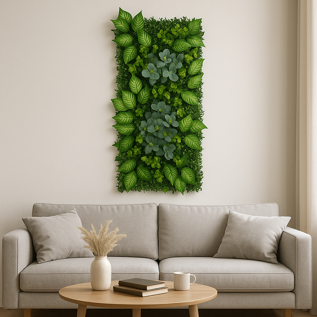 Mur Végétal Artificiel Salle à Manger- Déco Exotique