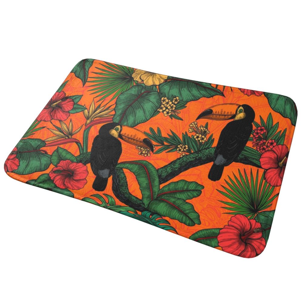 Tapis Jungle Orange Déco-exotique.fr