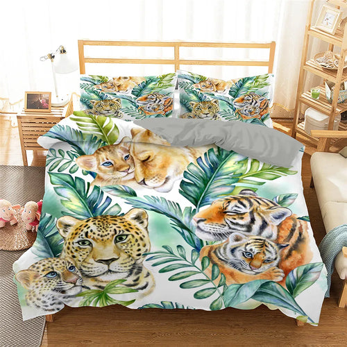 Housse de couette Jungle Félin Déco-exotique.fr