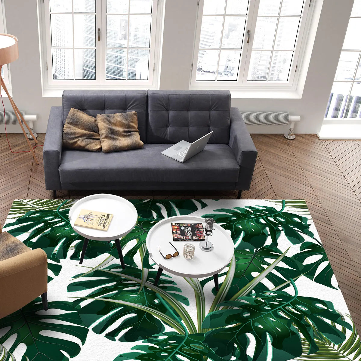 Tapis Jungle Feuille Monstera Déco-exotique.fr