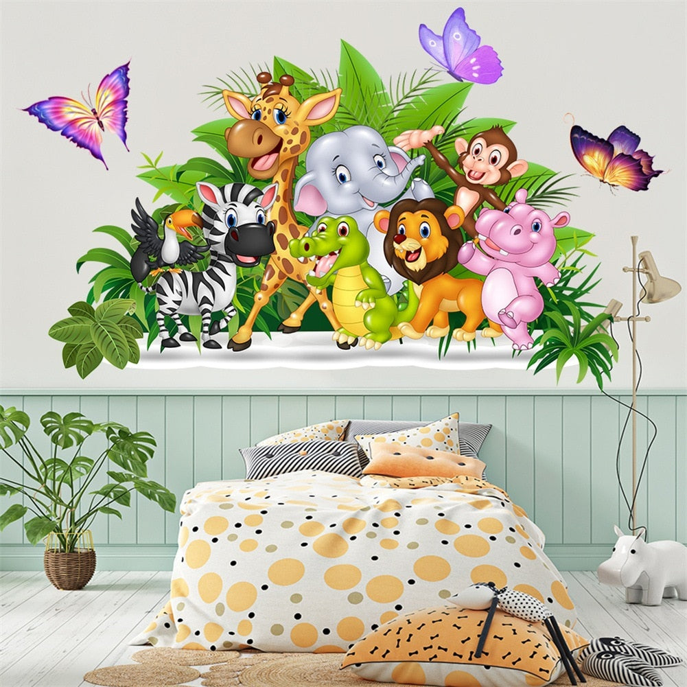 Stickers Animaux Jungle Rigolo Déco-exotique.fr