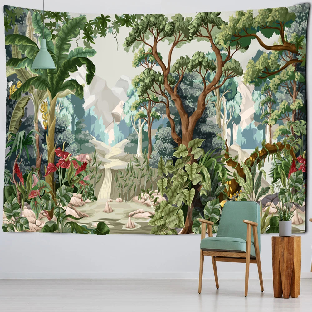 Tenture murale Salon Déco-exotique.fr