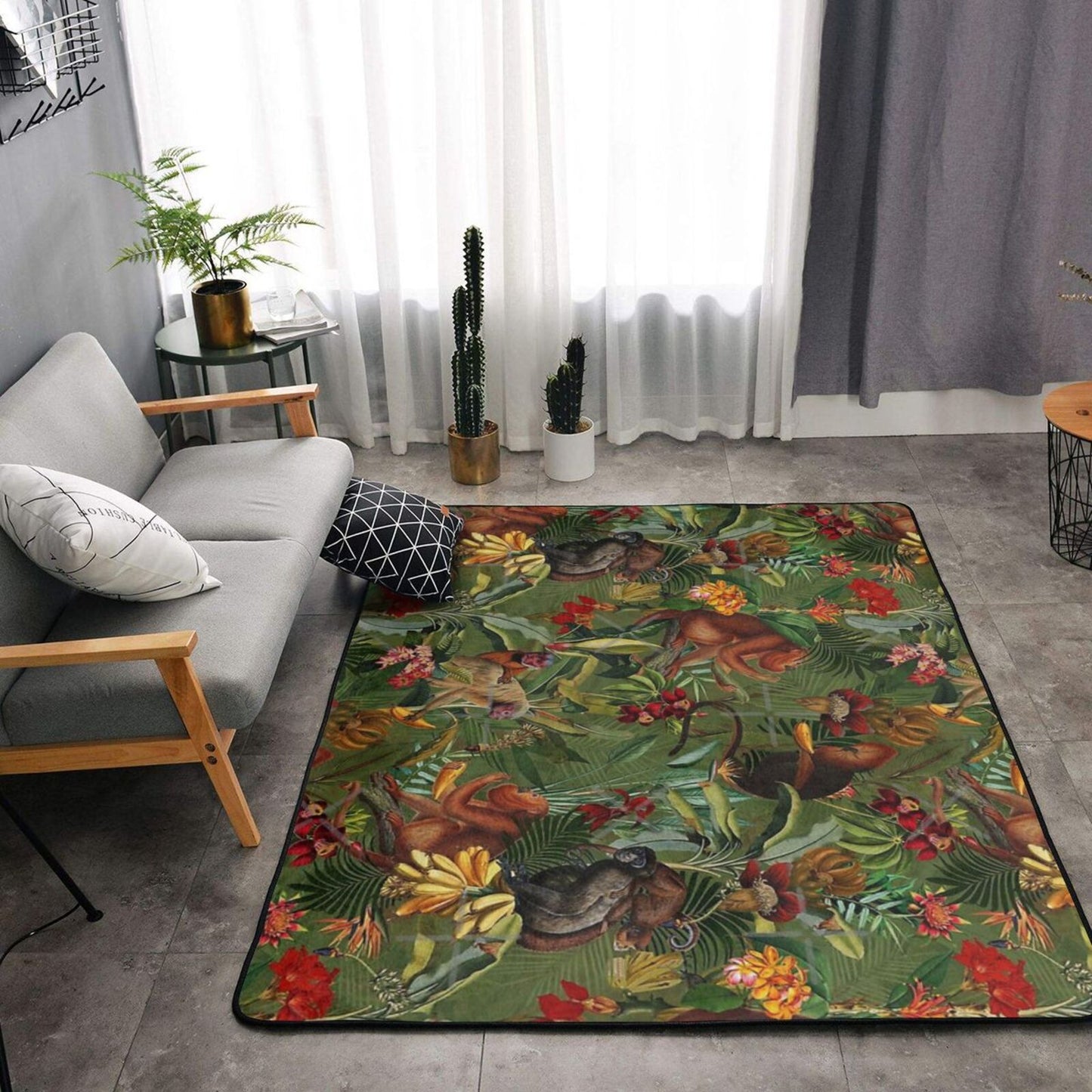 Tapis Jungle Singe Déco-exotique.fr