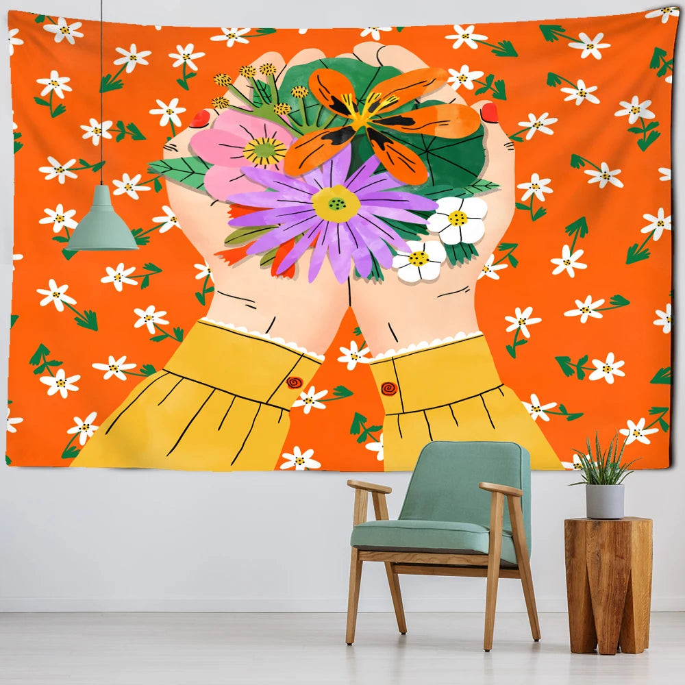 Tenture murale Florale Déco-exotique.fr