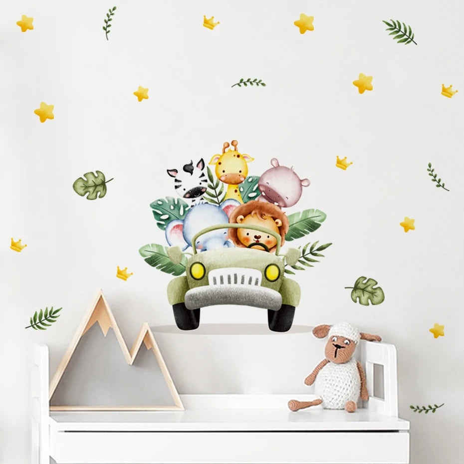 Stickers Safari Chambre Bébé Déco-exotique.fr