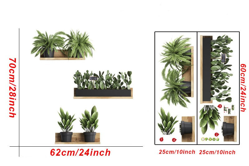 Stickers muraux Plantes Étagère Déco-exotique.fr