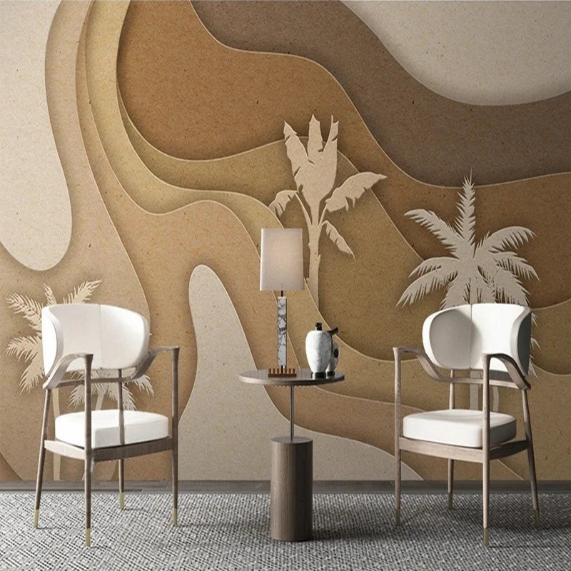 Papier Peint Tropical Palmier Désert Déco-exotique.fr