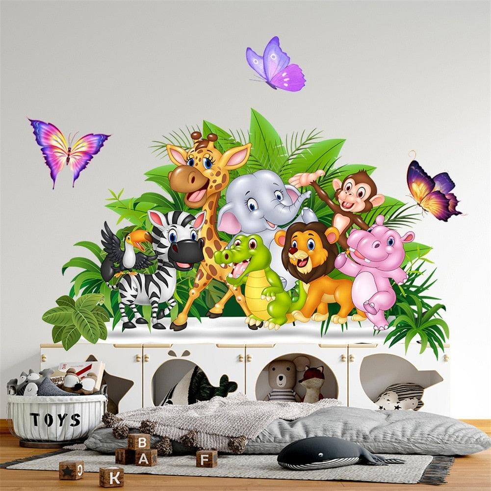 Stickers Animaux Jungle Rigolo Déco-exotique.fr