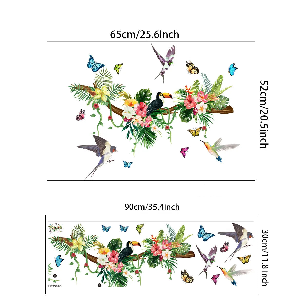 Stickers Tropical Oiseaux- Déco Exotique