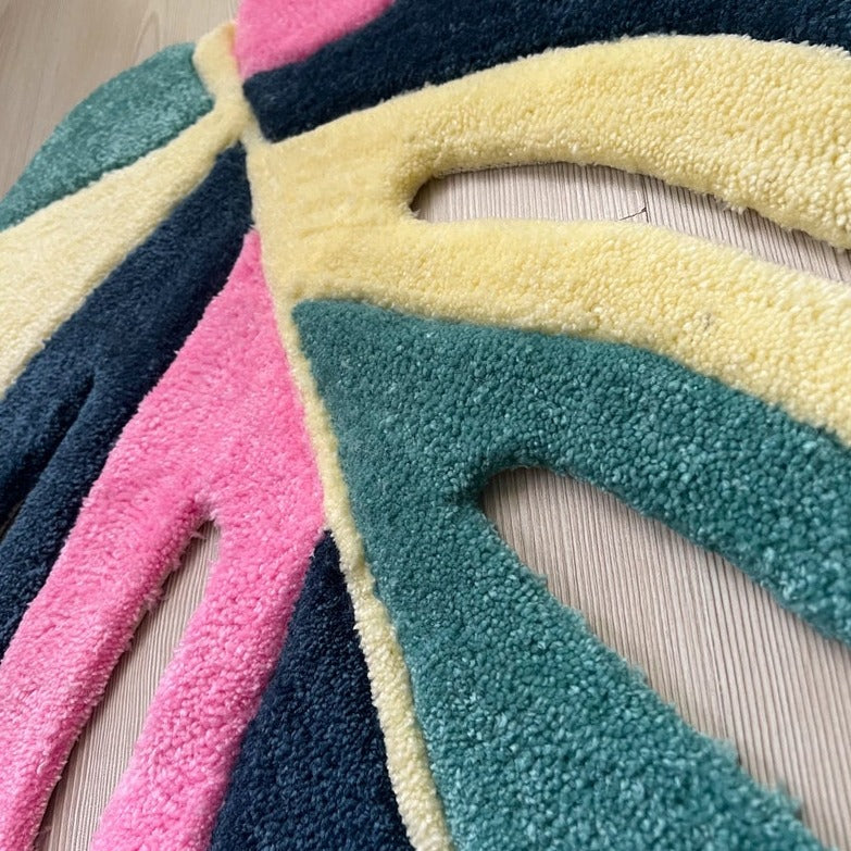 Tapis en Forme de Feuille Coloré Déco-exotique.fr