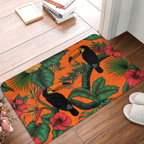 Tapis Jungle Orange Déco-exotique.fr