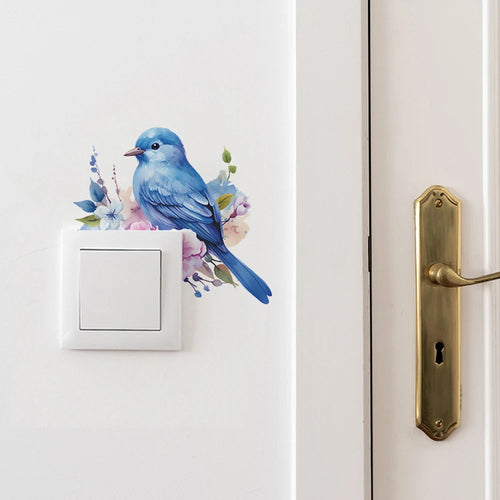Stickers Prise Oiseaux Bleu Déco-exotique.fr
