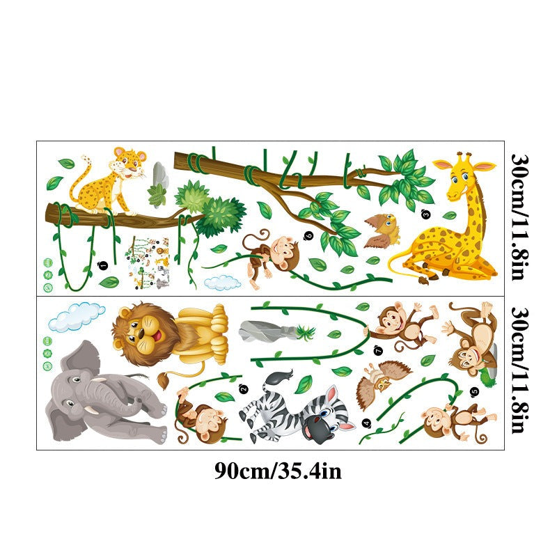 Stickers Animaux Jungle Bébé Déco-exotique.fr
