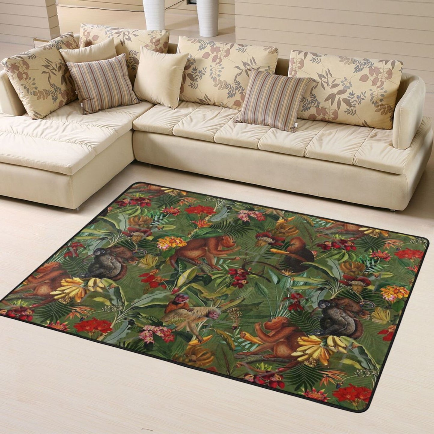 Tapis Jungle Singe Déco-exotique.fr