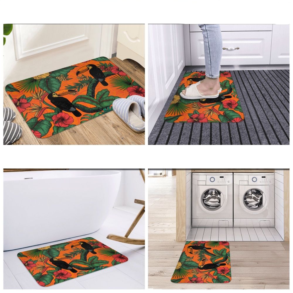 Tapis Jungle Orange Déco-exotique.fr