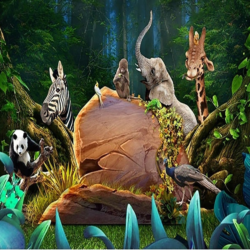 Papier peint Jungle Enfant Déco-exotique.fr