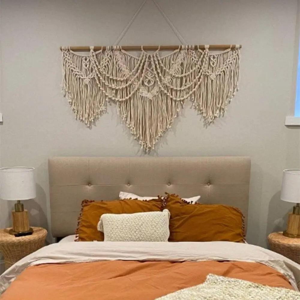Macramé Mural Grande Taille Déco-exotique.fr