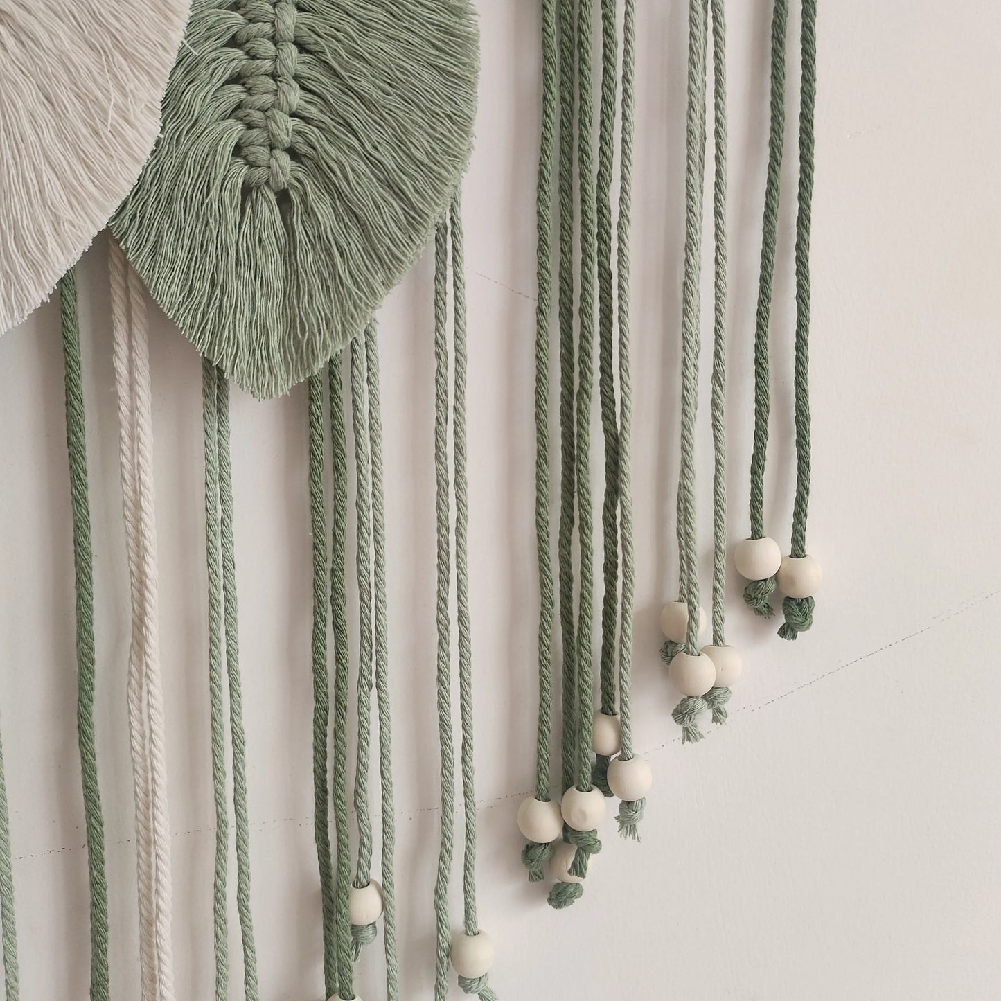 Tenture murale Macramé Feuille Déco-exotique.fr