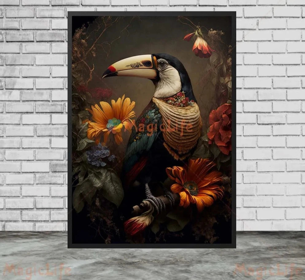 Poster Jungle Oiseaux Déco-exotique.fr