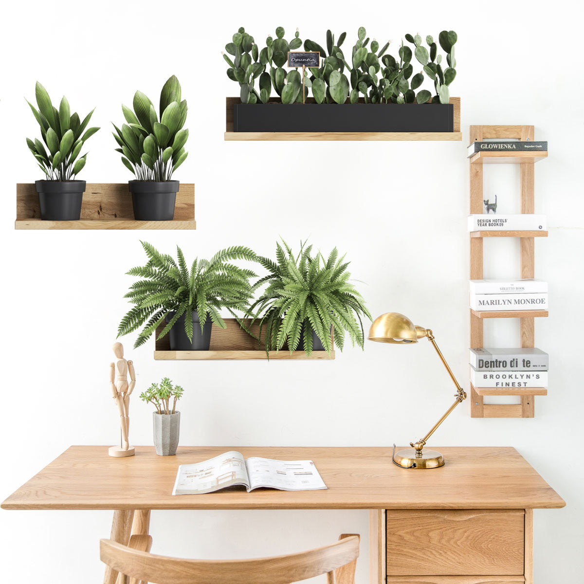 Stickers muraux Plantes Étagère Déco-exotique.fr