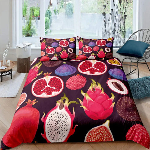 Housse de couette Fruits Exotiques Déco-exotique.fr