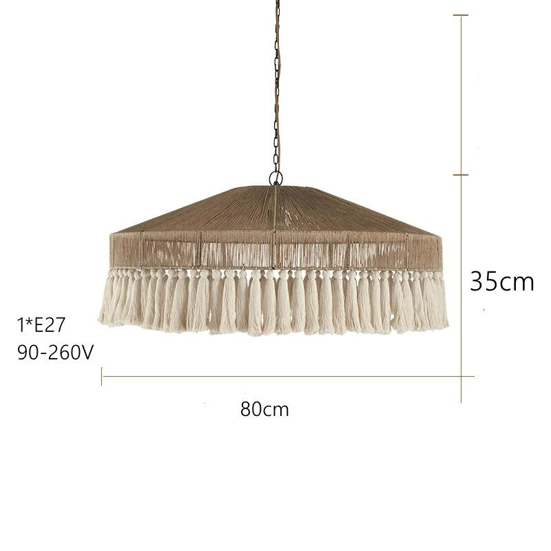 Luminaire Naturel Rotin Bohème Déco-exotique.fr