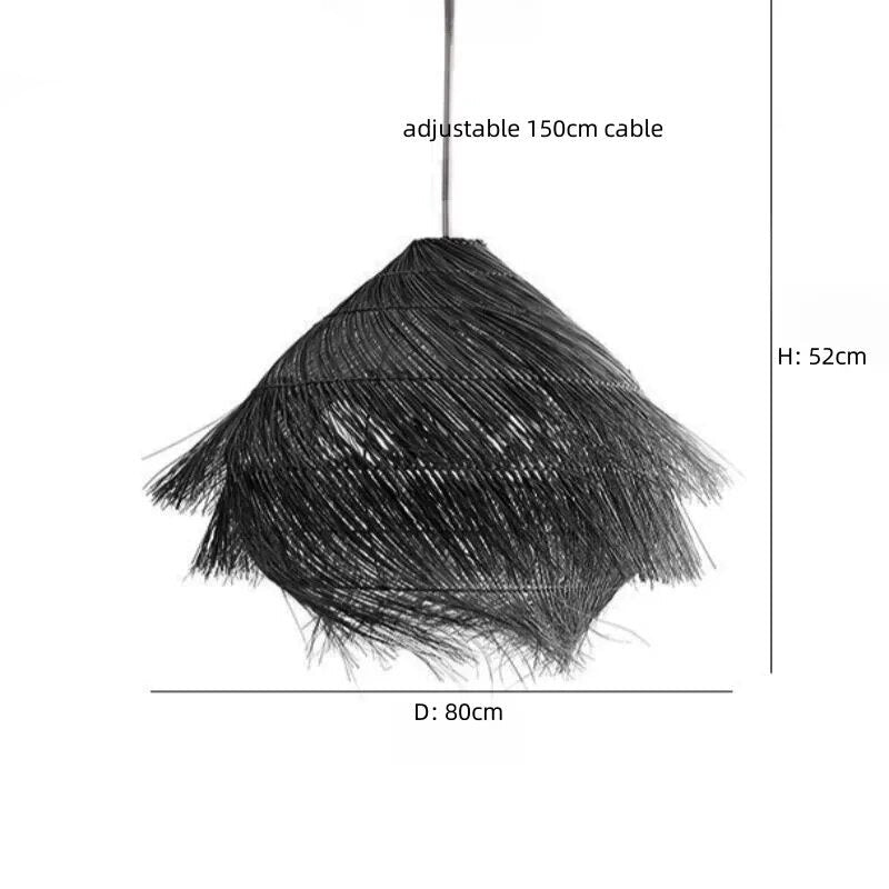 Luminaire Paille Rotin Déco-exotique.fr