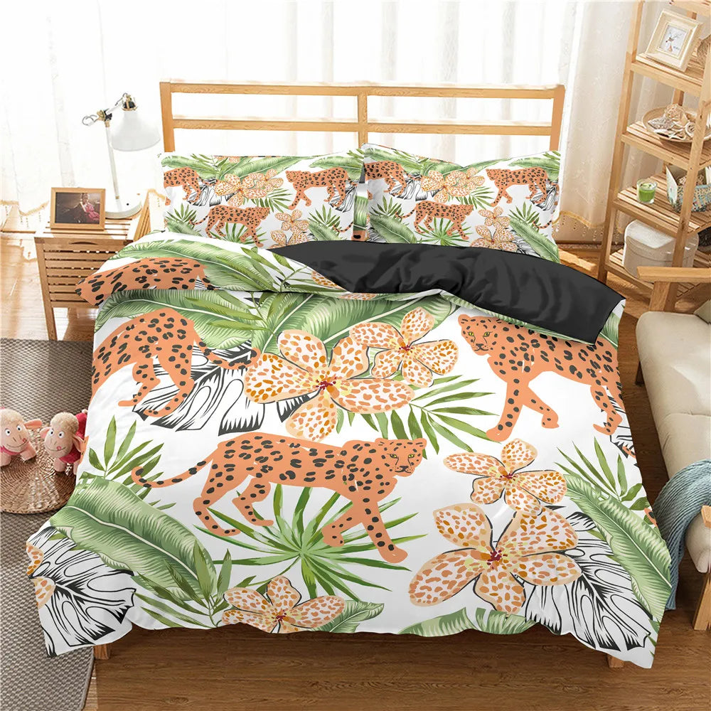 Housse de couette Jungle Paisible Déco-exotique.fr