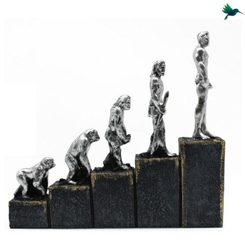 Statue évolution Humaine Déco-exotique.fr