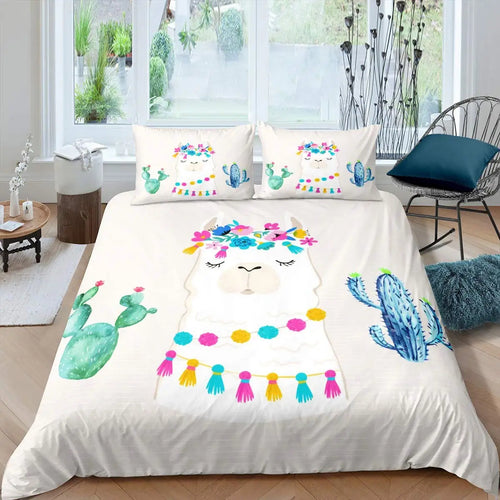 Housse de Couette Lama - Déco-exotique.fr