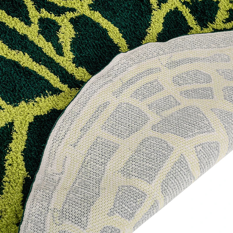 Tapis Jungle Feuille Rond Déco-exotique.fr