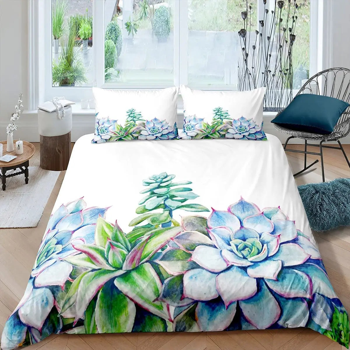 Housse de couette Tropical Succulente- Déco Exotique