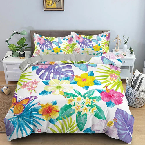 Housse de Couette Tropical Colorée