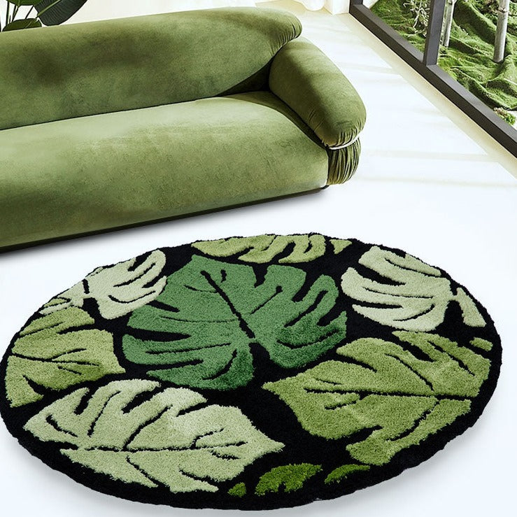 Tapis Jungle Rond Déco-exotique.fr