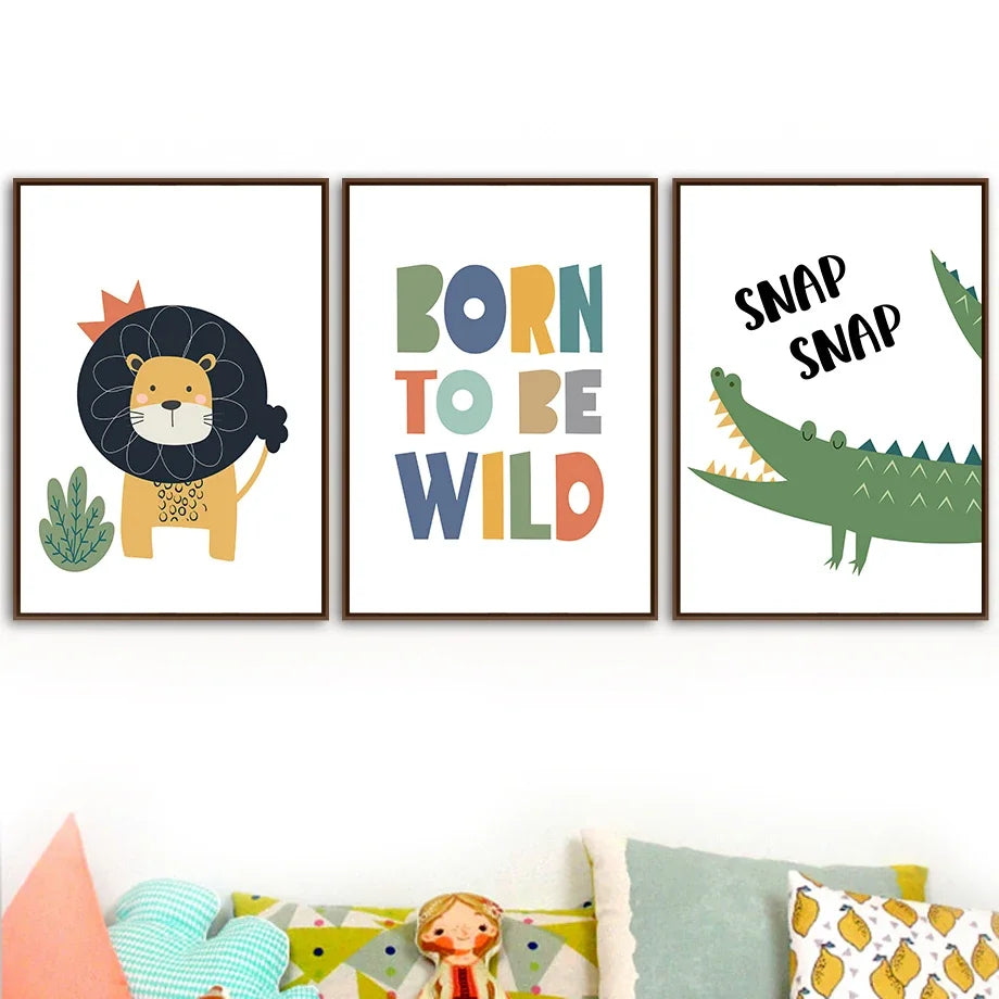Affiche Savane Enfant