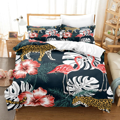 Housse de couette Jungle Tropicale- Déco Exotique