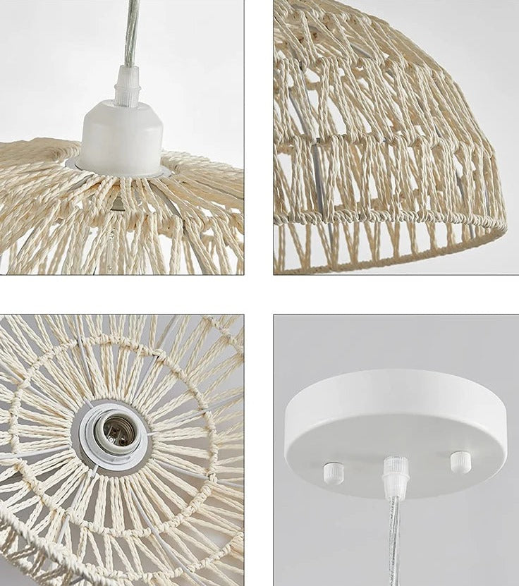Luminaire Corde Chanvre Déco-exotique.fr