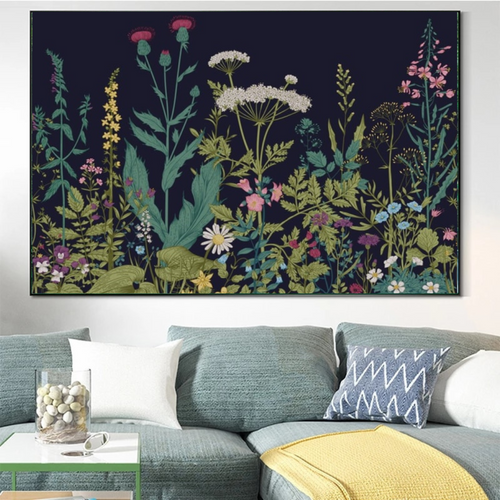 Affiche Jungle Petites fleurs Déco-exotique.fr